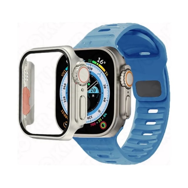 Correa Sport + Case Apariencia Ultra, compatible con Apple Watch, 40/41/44/45mm