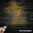 thumbnail image 3 of Craftnamesign Custom Ballerina Dance Metal Line Art LED Light, Custom Girl Ballet Dancing Name Sign, 3 of 5