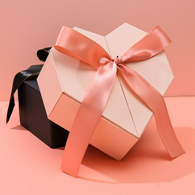 Gift Box Ribbon Heart Shaped Flower Box Valentine Gift Packaging Box With  Clear Lid ValentineS Day Flower Box Gift Box Storage Box 230316 From  Kong08, $17.37