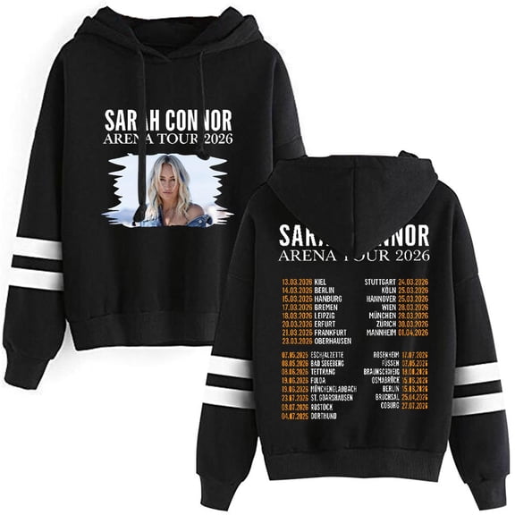 Sarah Connor Merch Arena Tour New Logo Pullover Hoodies Men Women Fashion Sweatshirt