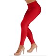 thumbnail image 2 of Gilbin Ultra Soft High Waist Leggings for Women-Many Colors -One Size & Plus Size (Red 3X-5X), 2 of 5