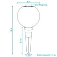 thumbnail image 4 of Sunnydaze Bright Blooms Round Mosaic Glass Plant Watering Bulb with Clay Watering Spike, 4 of 9