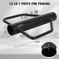 thumbnail image 4 of EDTara Fence Post Driver,37LB Post Driver with Handles,5.5 inch Inner Diameter T Post Pole Pounder,Heavy Duty Carbon Steel Hand Post Rammer, 4 of 7