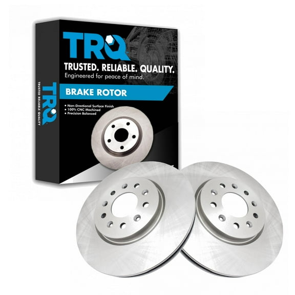 TRQ Front Brake Rotors Set Vented Fits Select 2016-2018 Buick Envision 2017-2019 LaCrosse 2018-2020 Regal Sportback Regal TourX 2018-2021 Chevrolet Equinox GMC Terrain