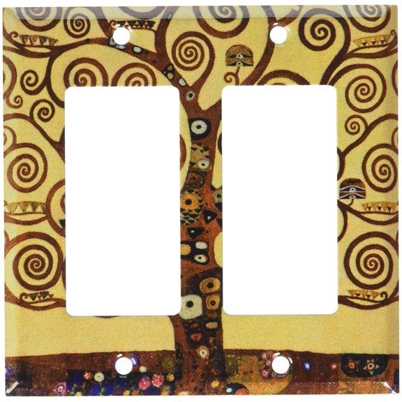 Art Plates - Klimt: The Tree of Life Switch Plate - Double Rocker - NEW