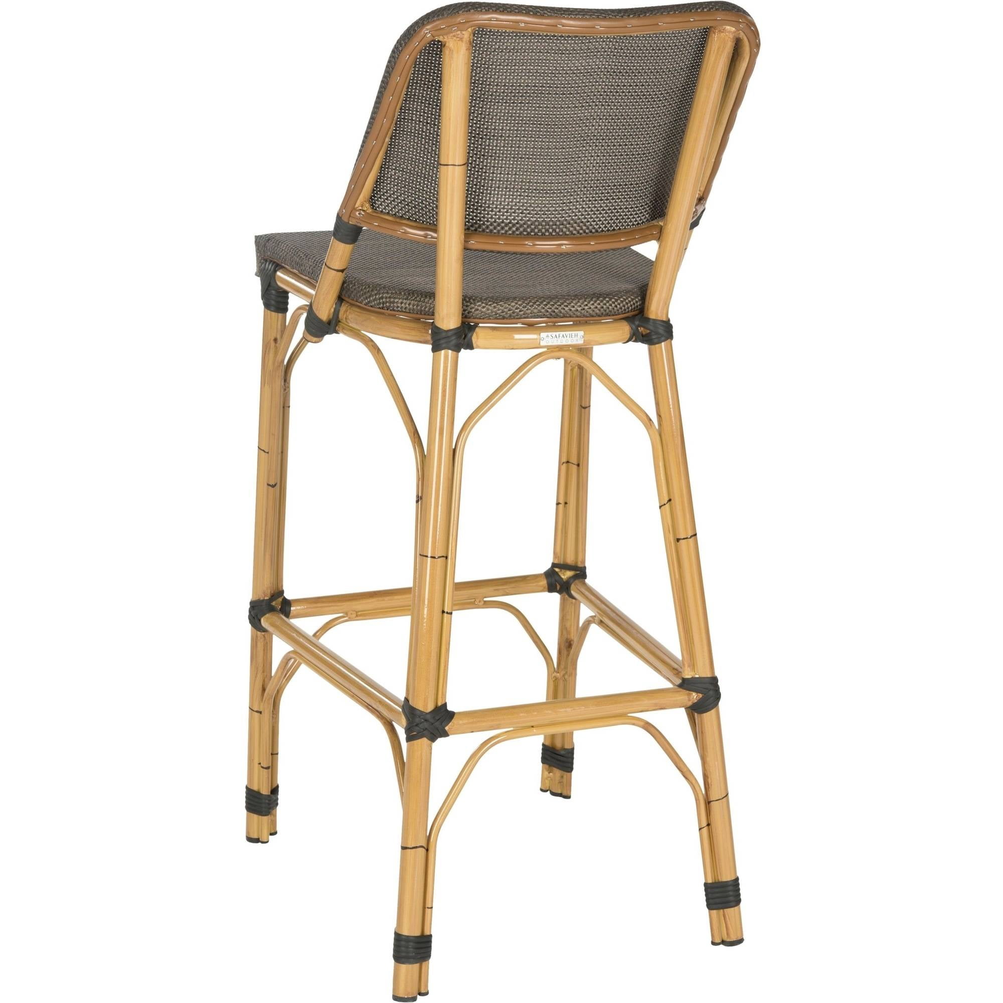 Safavieh Deltana Wicker Indoor-Outdoor Barstool