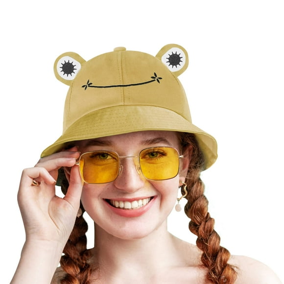 SAOROPEB Gorro de rana – Gorro de pescador divertido de algodón para adultos, adolescentes y hombres