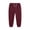 Wine, variant on Boys And Girls Joger Elastic Waist Special Print Drawstring Sports Pants Black 110