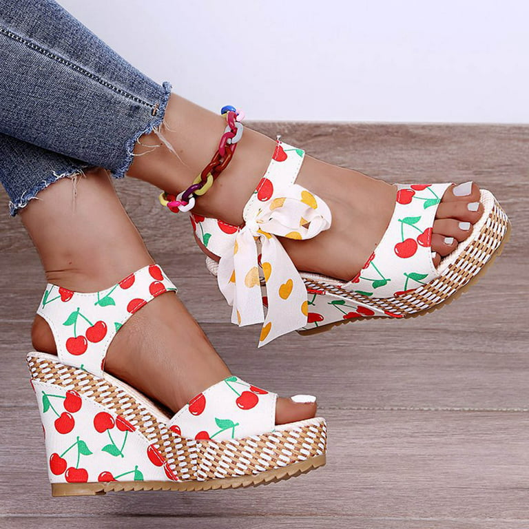 Women Wedges Sandals Ladies Fashion Platforms Crystal Floral High Heels  Shoes Dress Shoes for Wedding : : Clothing, Shoes & Accessories