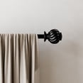 thumbnail image 4 of (2 pack) Mainstays 3/4" Black Knob Adjustable Single Curtain Rod Set, 30"-84", 4 of 10