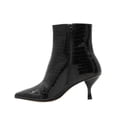 thumbnail image 2 of Botín Con Tacón Salamandra Para Mujer Moda Color Negro negro 23, 2 of 7