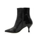 thumbnail image 2 of Botín Con Tacón Salamandra Para Mujer Moda Color Negro negro 24.5, 2 of 7