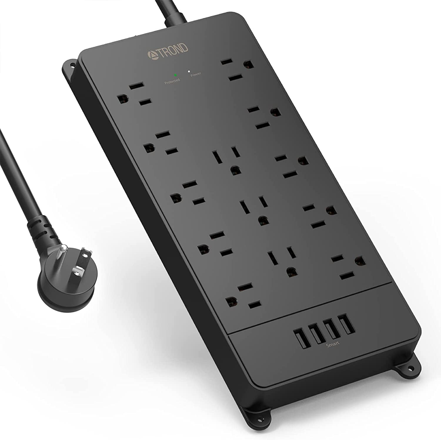 TROND Surge Protector Power Strip with USB, 5ft Long Extension Cord