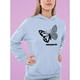 thumbnail image 2 of Butterfly W Leopard Print Hoodie Women -Image by Shutterstock, Female Large, 2 of 4