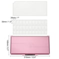 thumbnail image 2 of Uxcell 33 Wells Paint Storage Box, Airtight Folding Painting Palette, Bling Pink, 2 of 6