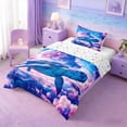 thumbnail image 2 of Manfei Fantasy Sea Turtle Twin Comforter Sets for Kids Boys and Girls, Magical Princess Castle Bedding Set, Stars Reversible 2 Pieces, 1 Comforter and 1 Pillowcase, 2 of 6