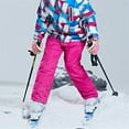 thumbnail image 3 of Seyurigaoka Children's Walking Ski Pants Boys Girls Outdoor Waterproof Windproof Warm Ski Jogger Suspender Pants, 3 of 6