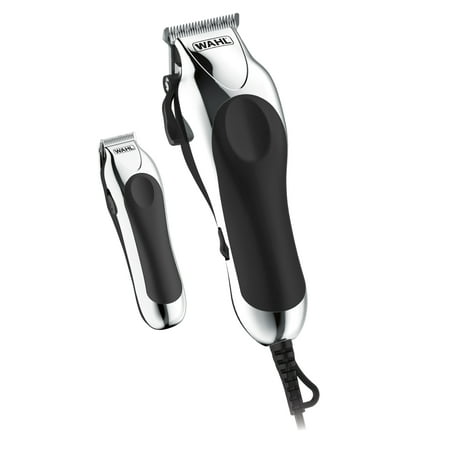 Wahl Deluxe Chrome Pro Home Haircutting Kit, Clipper and Trimmer (Best Clippers For Hair Stylist)