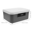 thumbnail image 2 of LIFKOME Outdoor Storage Box With Combination Lock For Travel Business And General Users 1Pack Dark Grey ABS, 2 of 8