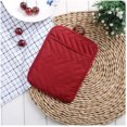 thumbnail image 4 of Pot Holders and Oven Mitts 7" X 9" Heat Resistant Cotton Pocket Pot holder Set Feature of Non Slip Kitchen Hot Pad Oven Mitts, 3-pack, Red, 4 of 14