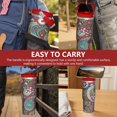 thumbnail image 7 of Tumbler with Handle 30oz Double Insulated Flip Straw Insulated Travel Cups Gifts for Best Friend Travelers Paisley Design Mug for Home School, 7 of 7