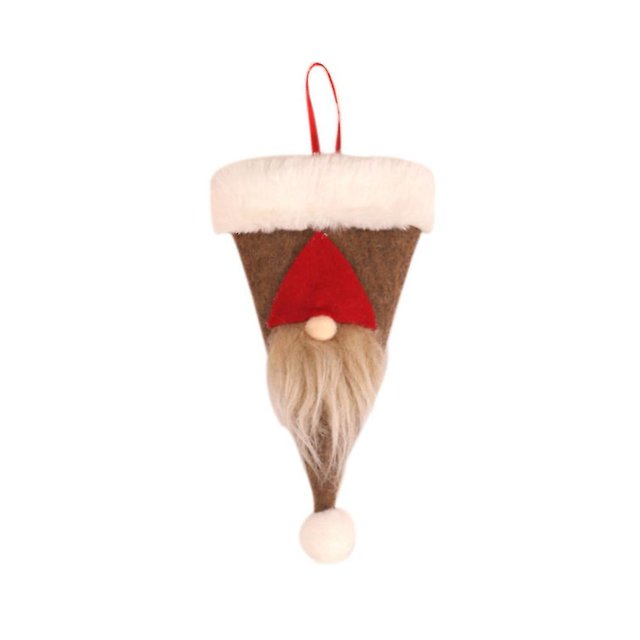 Decoración navideña de la vajilla de soporte de plata gnome, cucharas, bolsas y fundas de vajilla