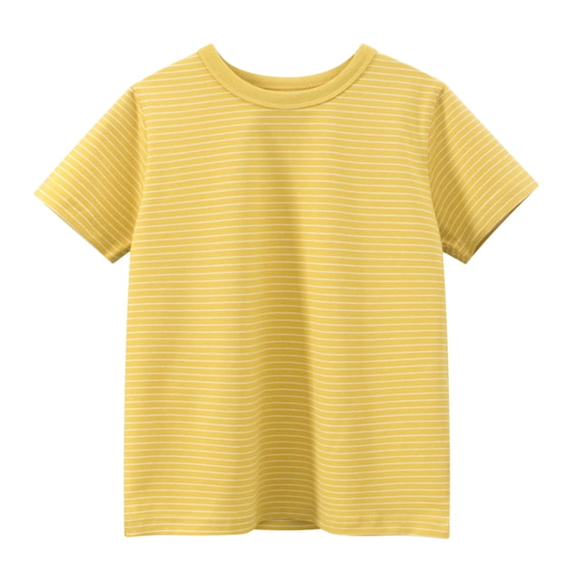 DXOUPM T-Shirts Garçons Été Manches Courtes Col Rond T-Shirts Décontractés Tendance Doux Respirants Hauts