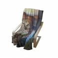 thumbnail image 4 of Wyoming Soft Flannel Fleece Throw Blanket, Aerial Vista Photo of Flaming Gorge National Recreation Area Panorama at Sunset, Cozy Plush for Indoor and Outdoor Use, 50" x 60", Multicolor, by Ambesonne, 4 of 6