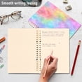 thumbnail image 5 of Wirebound Notebook Hardcover Spiral Notebooks Pastel Rainbow Tie-dye, 60 Pages, 80 GSM, 5.7 x 8.3in, 5 of 7
