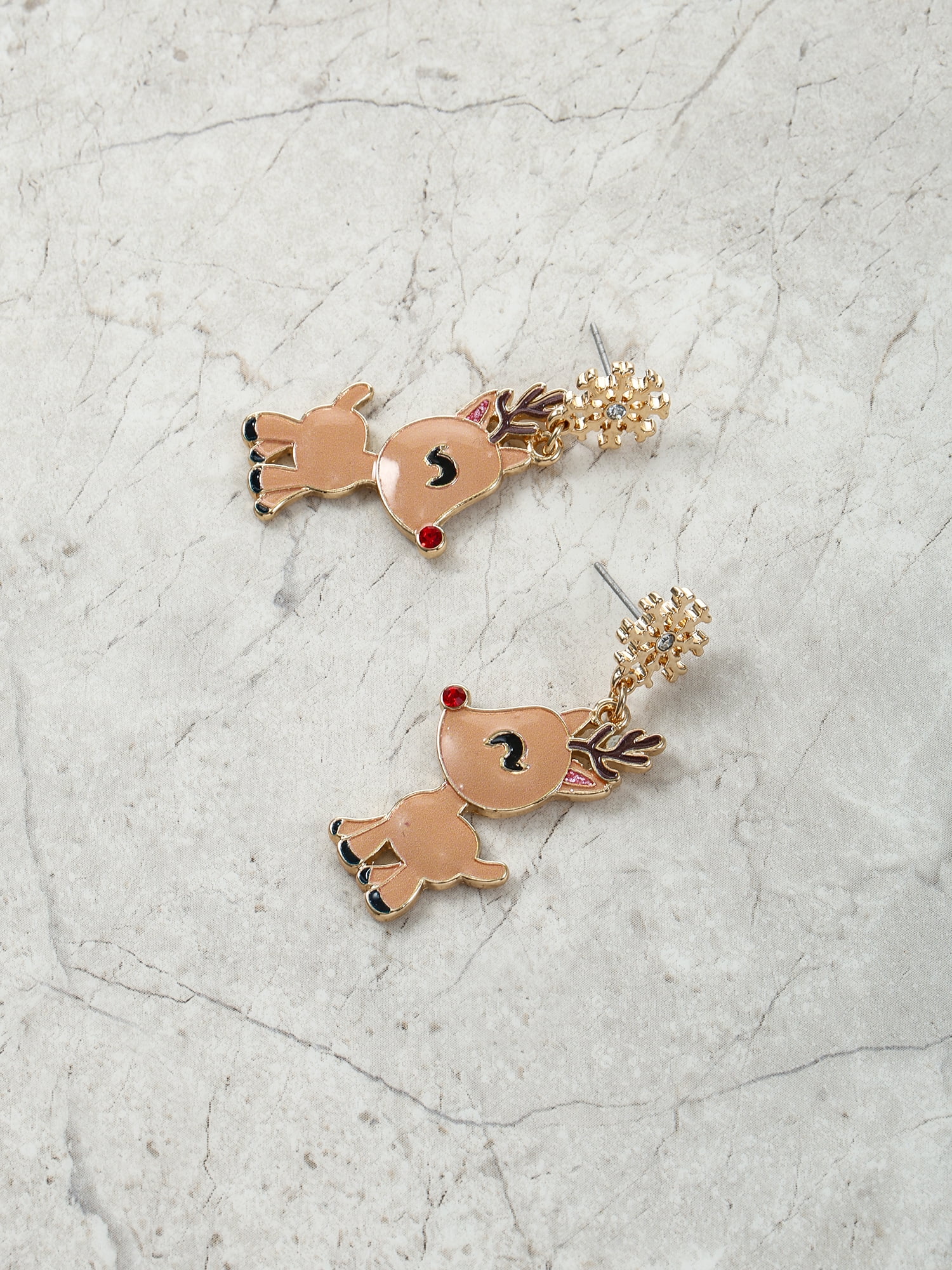 Holiday Time Reindeer Earrings, 1 Pair