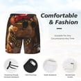 thumbnail image 5 of Lsque Mens Swim Trunks Hip-Hop Guinea Pig. Pattern - Bathing Suit Compression Liner - Beach Swim Shorts Swimwear - (S-3XL) - Stretch Quick Dry -Medium, 5 of 9