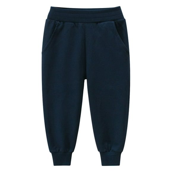 gvdentm Pants For Boys Toddler Children Boys Pull On Cartoon Prints Pockets Sports Jogger Workout Cargo Pants Navy,6-7 Years