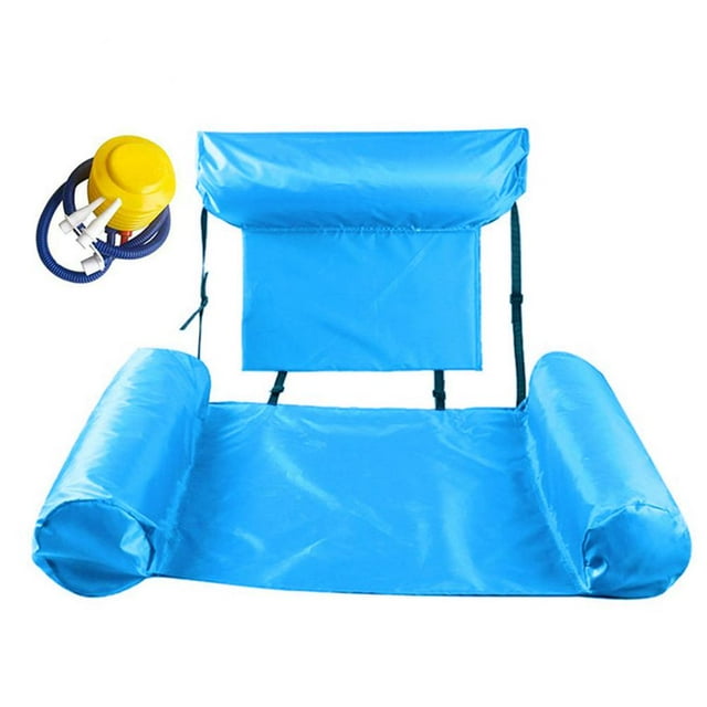 Inflatable Floating Row Backrest Inflatable Floating Bed Durable Portable Water Recreation Lounge Chair