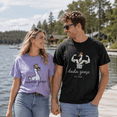 thumbnail image 4 of Goose Couple Comfort Colors Shirt, Personalized Mama Goose Dada Goose Tee, Funny New Parents Gift, Pregnancy Announcement Outfit Set, 4 of 7