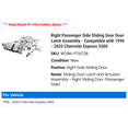 thumbnail image 2 of Right Passenger Side Sliding Door Door Latch Assembly - Compatible with 1996 - 2020 Chevy Express 3500 1997 1998 1999 2000 2001 2002 2003 2004 2005 2006 2007 2008 2009 2010 2011 2012 2013 2014, 2 of 4