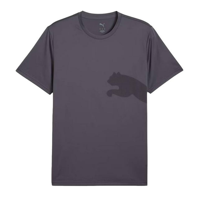 Playera Puma Tad Big Logo Tee para Hombre 526721-69 gris oscuro M