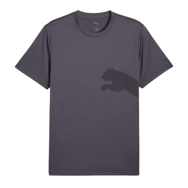 Playera Puma Tad Big Logo Tee para Hombre 526721-69 gris oscuro S