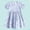 Blue, variant on LJEFF Girls Floral Print Dress, Short Sleeves A-Line Ruffle Cap Sleeve Cute Casual Summer Sundress Pink Size 6 Yres