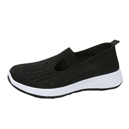 

Women s Running Shoes Ladies Fashion Mesh Breathable Flat Bottom Comfortable Casual Sports Shoes sneakers for Women Mesh Black