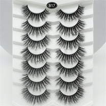 5 Pairs Soft Lashes 3D 6D Volume Eyelashes Natural Reusable False Eyelash Set