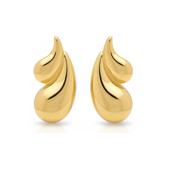 Gold Earrings for Women Teardrop Anti Tarnish Drop Studs Earrings - Earring Stud Sets for Women 14K Gold Plated Hypoallergenic Gold Trendy Jewelry for Women