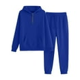 thumbnail image 5 of Mercatoo Boys Sweatsuit Set 2 Piece Quarter Zipper Hoodies Pullover Sweatshirts Athletic Joggers Teen 𝐓racksuit Pants Sets, 5 of 9