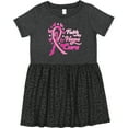 thumbnail image 3 of Inktastic Faith Hope Cure Breast Cancer Awareness Girls Toddler Dress, 3 of 5
