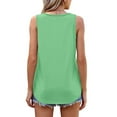 thumbnail image 5 of Timegard Womens Tank Tops Round Neck Sleeveless Loose Comfy Summer Travel Casual Tee Shirts, 5 of 8