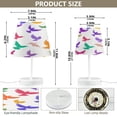 thumbnail image 2 of Ryvnso LED Bedside Table Lamp Bird Pattern Bedroom Desk Lamps Nightstand Lampshade S, 2 of 7