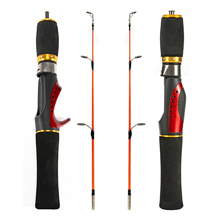 DISHAN Ice Fish Rod 1 Set Outdoor Fishing High Strength Excellent Mini  Metal Spinning Wheel Travel Fishing Rod