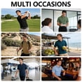 thumbnail image 5 of SPEEDRUN Mens 3 Pack Polo Shirts with Pocket Short Sleeve Moisture Wicking Outdoor Tactical Shirt Summer Casual L, 5 of 6