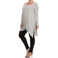 thumbnail image 3 of Women's Trendy Style Plus Size Long Sleeves Solid Tunic Top, 3 of 4