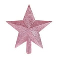 thumbnail image 2 of Estrella superior de árbol de Navidad, decoraciones de Feliz Navidad para el hogar, polvo dorado brillante, estrella de cinco puntas, adorno de Año Nuevo, 15/20cm, 2 of 4