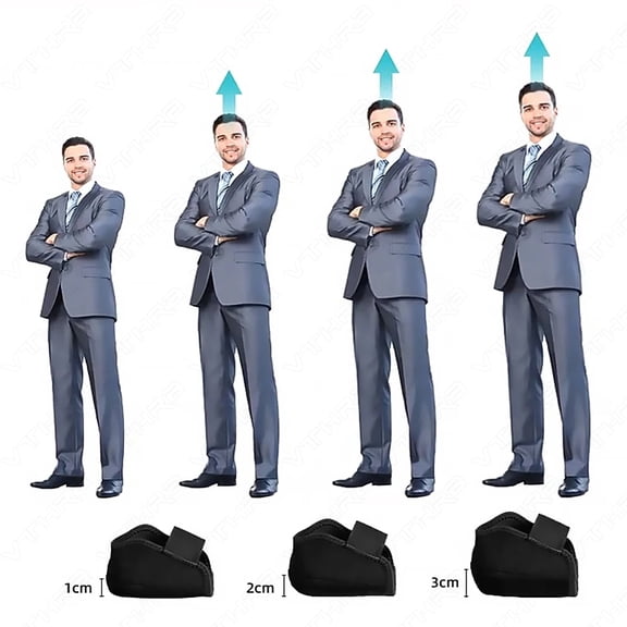 1/2/3CM Up Silicone Height Increase Insoles for Shoes Men Women Adjustable Elastic Bandage Arch Support Orthopedic Insoles